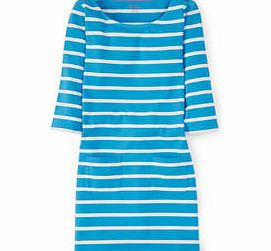 Boden Breton Tunic, Bright Cyan/Ivory,Ivory/Tutti