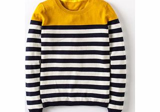 Boden Brigitte Jumper, Blue and White,Aqua/Ivory