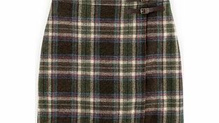 Boden British Tweed Kilt, Brown,Red,Cream 34367086