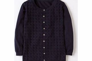Boden Broderie Cardigan, Blue,White 34023762