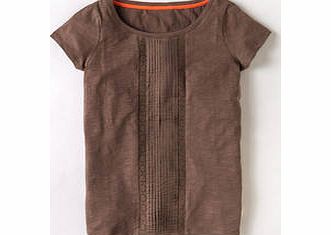 Boden Broderie Detail Tee, Driftwood,Royal Blue 34099366