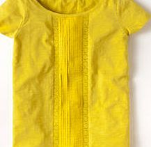 Boden Broderie Detail Tee, Light Sulphur 34099457