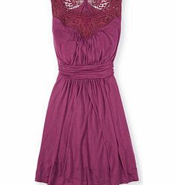Boden Broderie Jersey Dress, Amethyst,Blue 34645556