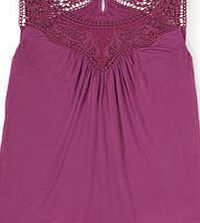 Boden Broderie Jersey Top, Amethyst 34641472