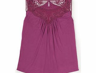 Boden Broderie Jersey Top, Amethyst,Blue,White 34641530