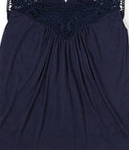 Boden Broderie Jersey Top, Blue 34641654