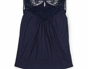 Boden Broderie Jersey Top, Blue,White,Amethyst 34641670