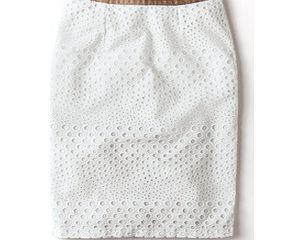 Boden Broderie Pencil Skirt, White 34084822