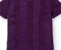Boden Broderie Stripe Tee, Blackcurrant 34848838