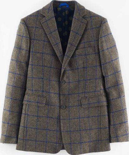 Boden, 1669[^]34933523 Brompton British Tweed Jacket Khaki Windowpane