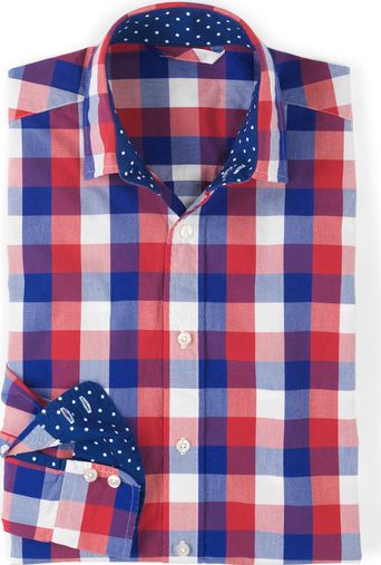 Boden, 1669[^]34492538 Burnaby Shirt Red Gingham Boden, Red Gingham