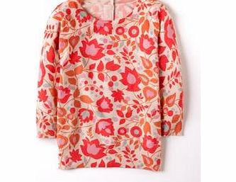 Boden Button Back Jumper, Red Vine Print 34024331