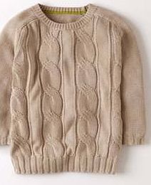 Boden Cable Knit Jumper, Beige 34024810