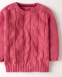 Boden Cable Knit Jumper, Carnation 34024646