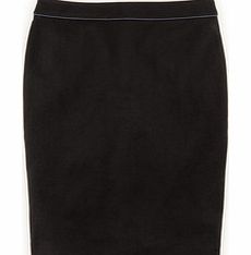 Canary Wharf Pencil Skirt, Black & Charcoal