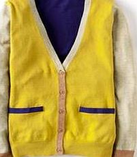 Boden Carnaby Cardigan, Sulphur/Sandstone/Indigo