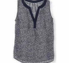 Boden Carrie Top, Vole Daisy,Navy Geo,Multi Deco