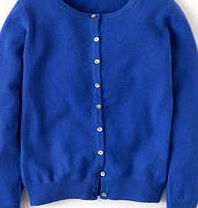 Boden Cashmere Crew Cardigan, Bright Sapphire 34042002