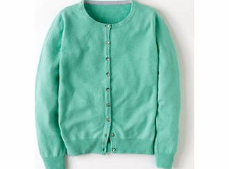 Boden Cashmere Crew Cardigan, Teal,Pink,Lake,Corn