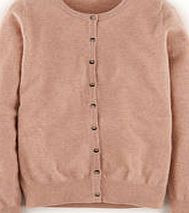 Boden Cashmere Crew Neck Cardigan, Beige 34248468
