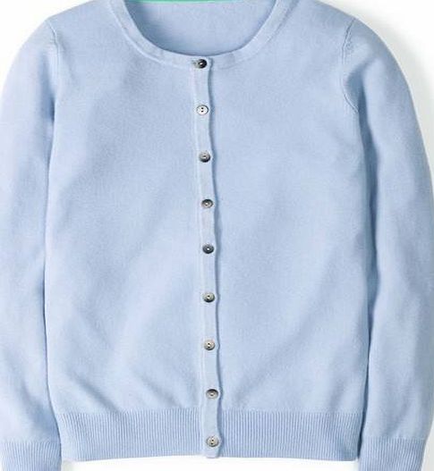 Boden Cashmere Crew Neck Cardigan, Blue 34695635