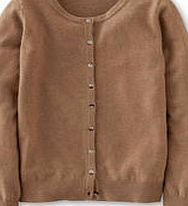 Boden Cashmere Crew Neck Cardigan, Brown 33637067