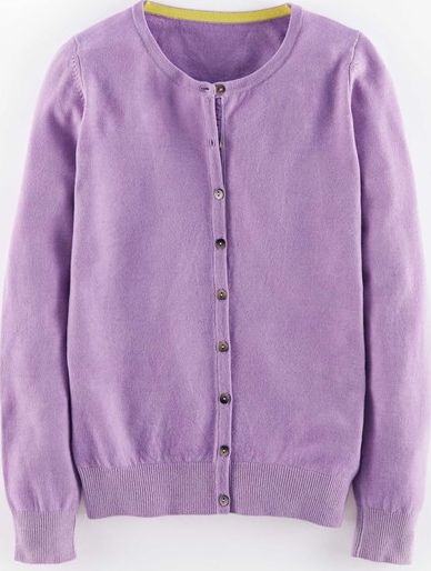 Boden, 1669[^]35115096 Cashmere Crew Neck Cardigan Formica Lilac Boden,