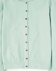 Boden Cashmere Crew Neck Cardigan, Freshwater 34696195