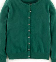 Boden Cashmere Crew Neck Cardigan, Green 34248013
