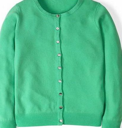 Boden Cashmere Crew Neck Cardigan, Green 34695502