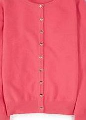 Boden Cashmere Crew Neck Cardigan, Peony 34696062