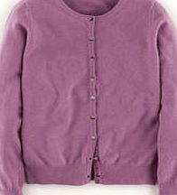 Boden Cashmere Crew Neck Cardigan, Purple 34248286