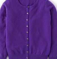 Boden Cashmere Crew Neck Cardigan, Royal Purple 34248559