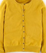 Boden Cashmere Crew Neck Cardigan, Yellow 34248104
