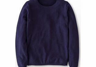 Boden Cashmere Crew Neck Jumper, Blue,Black 34026898