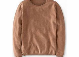 Boden Cashmere Crew Neck Jumper, Brown,Green,English