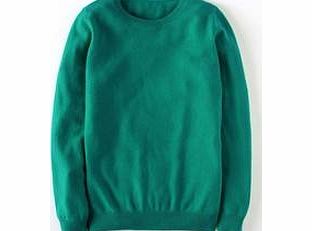 Boden Cashmere Crew Neck Jumper, Green,Caramel