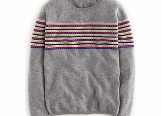 Boden Cashmere Crew Neck Jumper, Grey 34249524