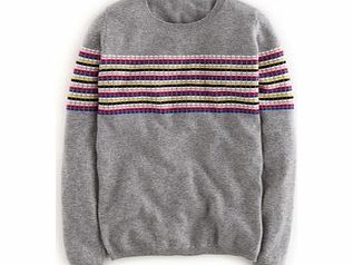 Boden Cashmere Crew Neck Jumper, Grey 34249599
