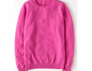 Boden Cashmere Crew Neck Jumper, Pink,Pop