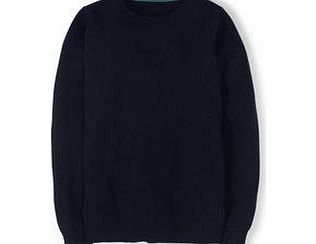 Boden Cashmere Crew Neck Jumper, White,Blue,Mandarin