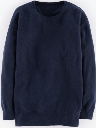 Boden, 1669[^]35054774 Cashmere Relaxed Crew Neck Blue Boden, Blue