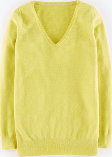 Boden, 1669[^]35197664 Cashmere Relaxed V-neck Yellow Boden, Yellow