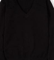 Boden Cashmere V-neck Jumper, Black 34720532