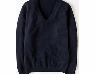 Boden Cashmere V-neck Jumper, Blue,Black 34027409