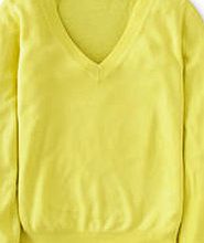 Boden Cashmere V-neck Jumper, Corn Yellow 34027870