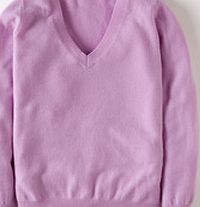 Boden Cashmere V-neck Jumper, English Lavender 34028050