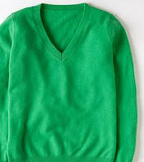 Boden Cashmere V-neck Jumper, Leaf Green 34027565