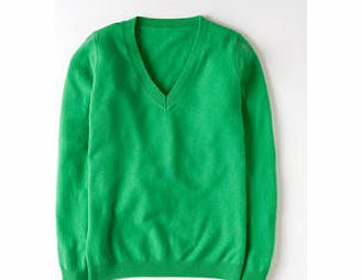 Boden Cashmere V-neck Jumper, Leaf