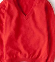 Boden Cashmere V-neck Jumper, Strawberry Red 34027607